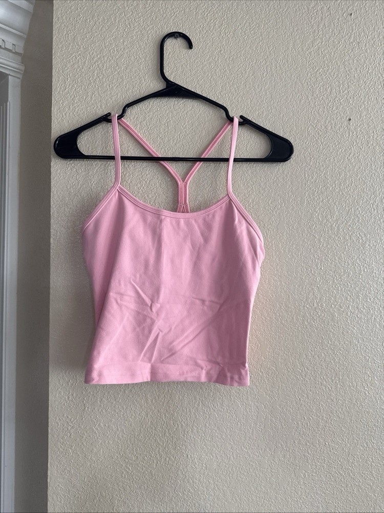 Lululemon Power Y Tank Top in Pink Womens size 6