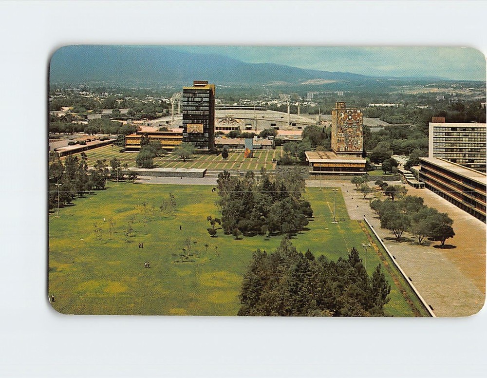 Postcard Partial View Ciudad Universitaria Mexico City Mexico