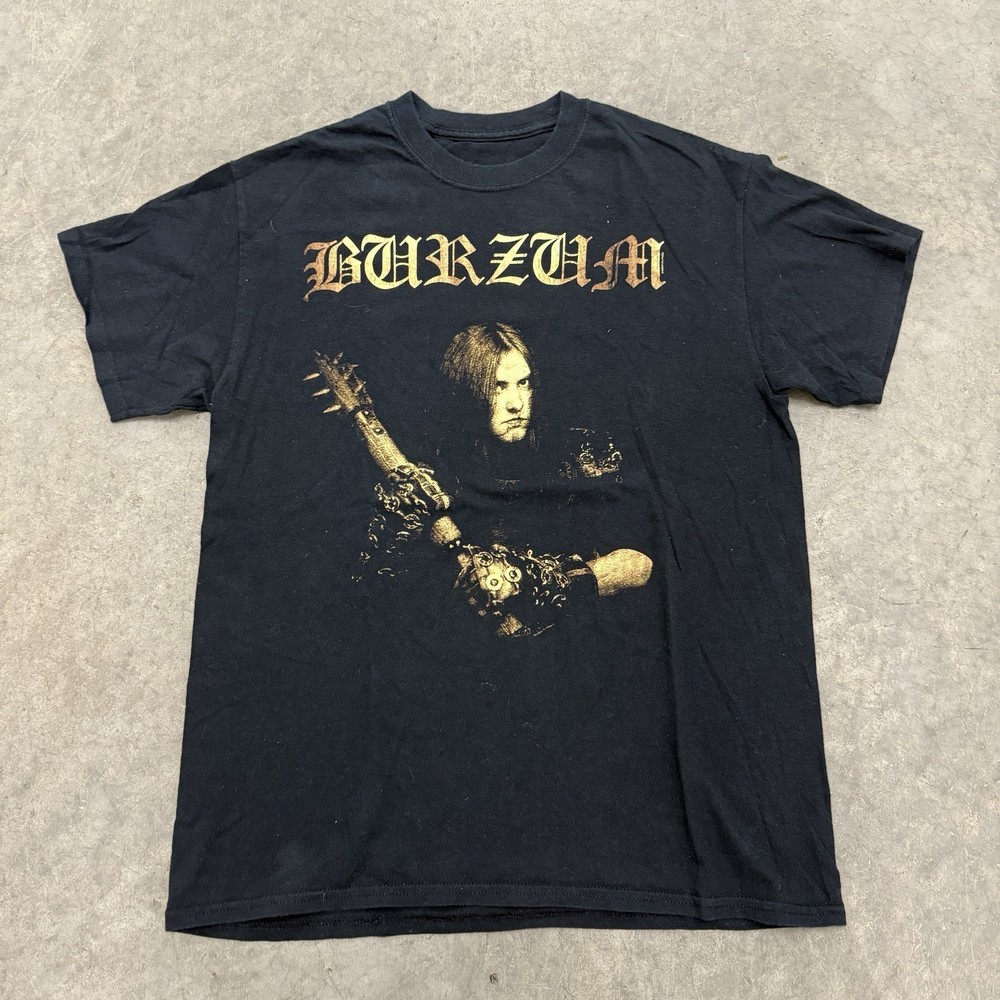 2000s 1Burzum Varg Portrait Shirt Rare Black Metal Shirt Medium