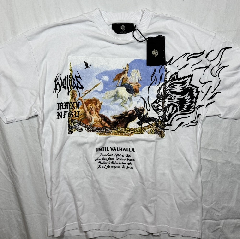 Darc Sport Men's Short Sleeve T-Shirt White Floral Size Large New with Tags Rare