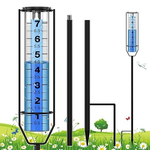 Upgraded Rain Gauge, Freeze Proof Rain Gauge Outdoor Best Rated, Large Clear Num