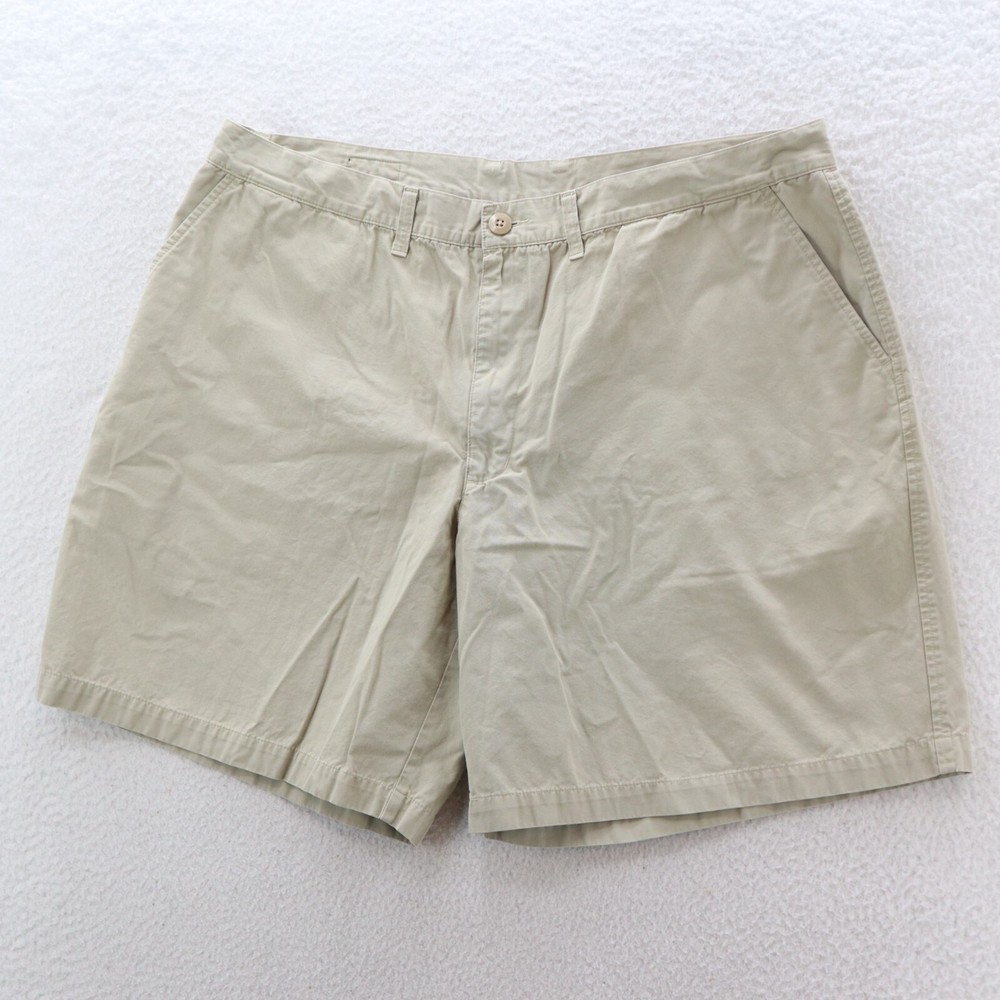 Patagonia Shorts Men's 40 Beige All Wear Chino Shorts Organic Cotton Logo Preppy