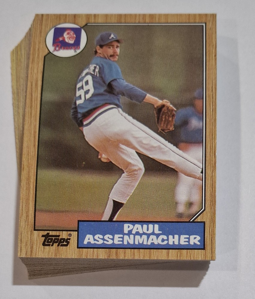 1987 Topps Baseball - Atlanta Braves Team Set with Traded Series (34 Cards)