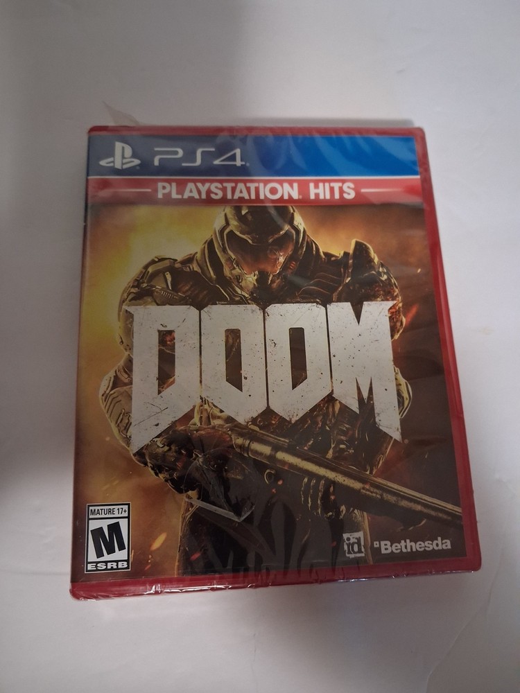 DOOM PS4 PlayStation Hits Brand New Sealed Rare Red Label Version