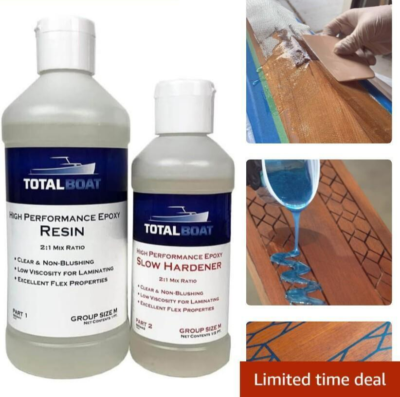 High Performance Crystal Clear Marine Grade Epoxy Resin and Hardener Kit
