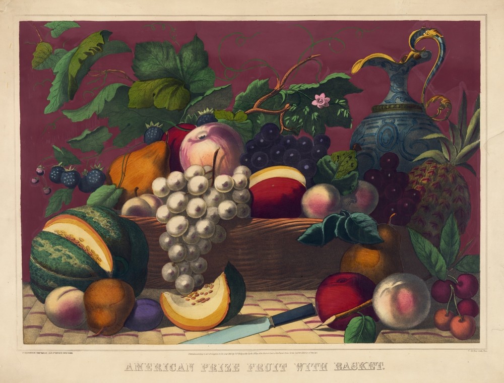 9508.Decoration Poster.Room Wall art.Home decor.Still Life with fruits.Victorian