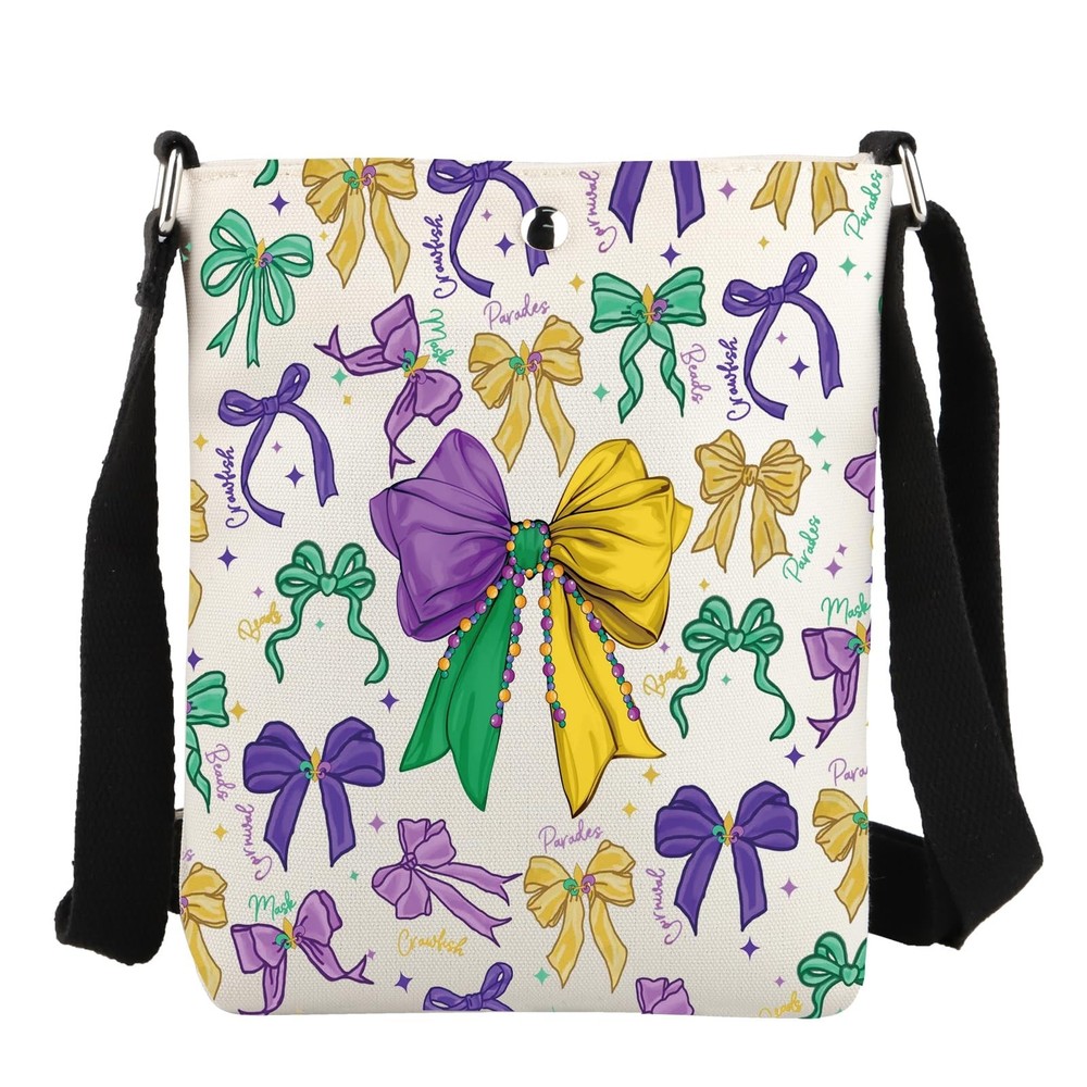 JYTAPP Purple Green Carnival Bow Crossbody Bag Carnival Party Purse for Women...