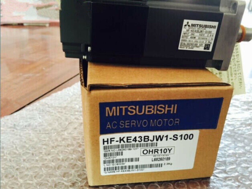 MITSUBUSHI HF-KE43BJW1-S100 AC SERVO MOTOR HFKE43BJW1S100 New One Year Warranty