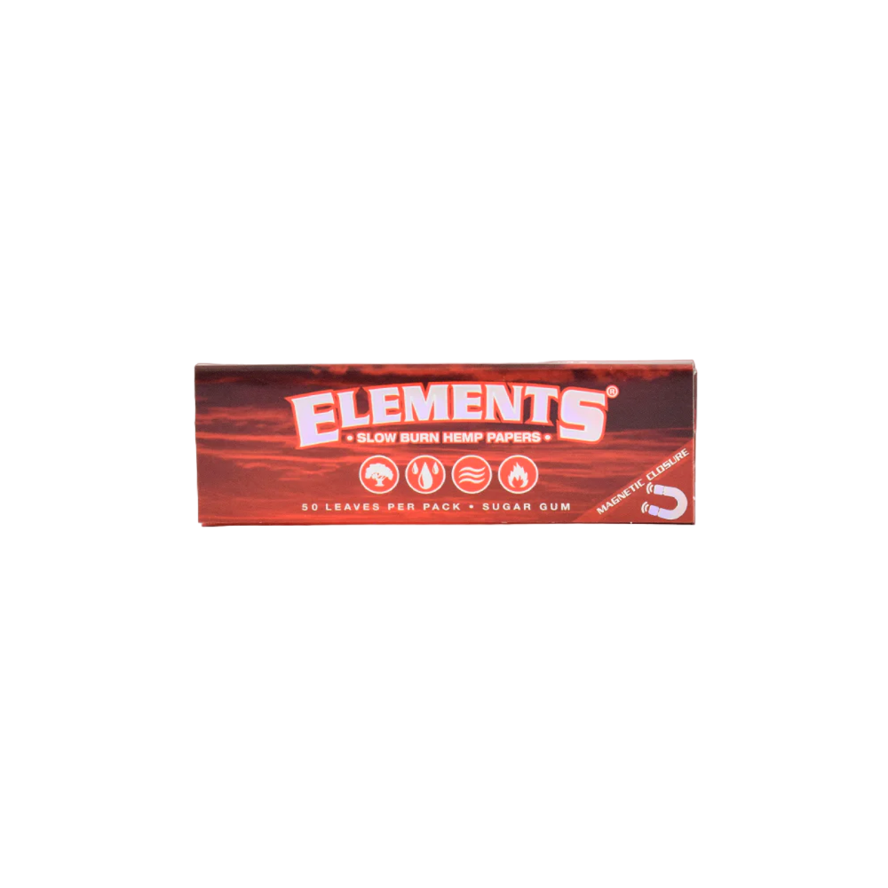 Elements Red 1 1/4 Size Ultra Thin Rice Rolling Paper