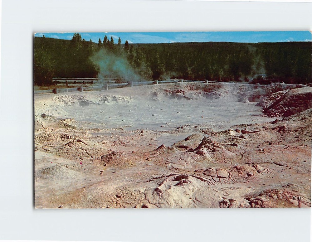 Postcard Fountain Paint Pot Yellowstone National Park Wyoming USA
