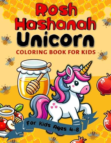 Rosh Hashanah Unicorn Coloring B... by Pink Crayon Coloring Paperback / softbackFREE US DELIVERY | ISBN: B0841YN43R | Quality Books