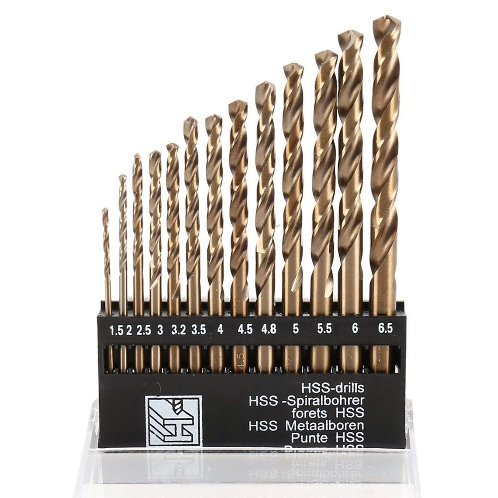 13-Piece M35 Cobalt Drill Bit Set | High Heat Resistant Steel Metric Drill...