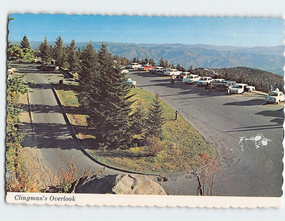 Postcard Clingman's Overlook Great Smoky Mountains National Park North Carolina