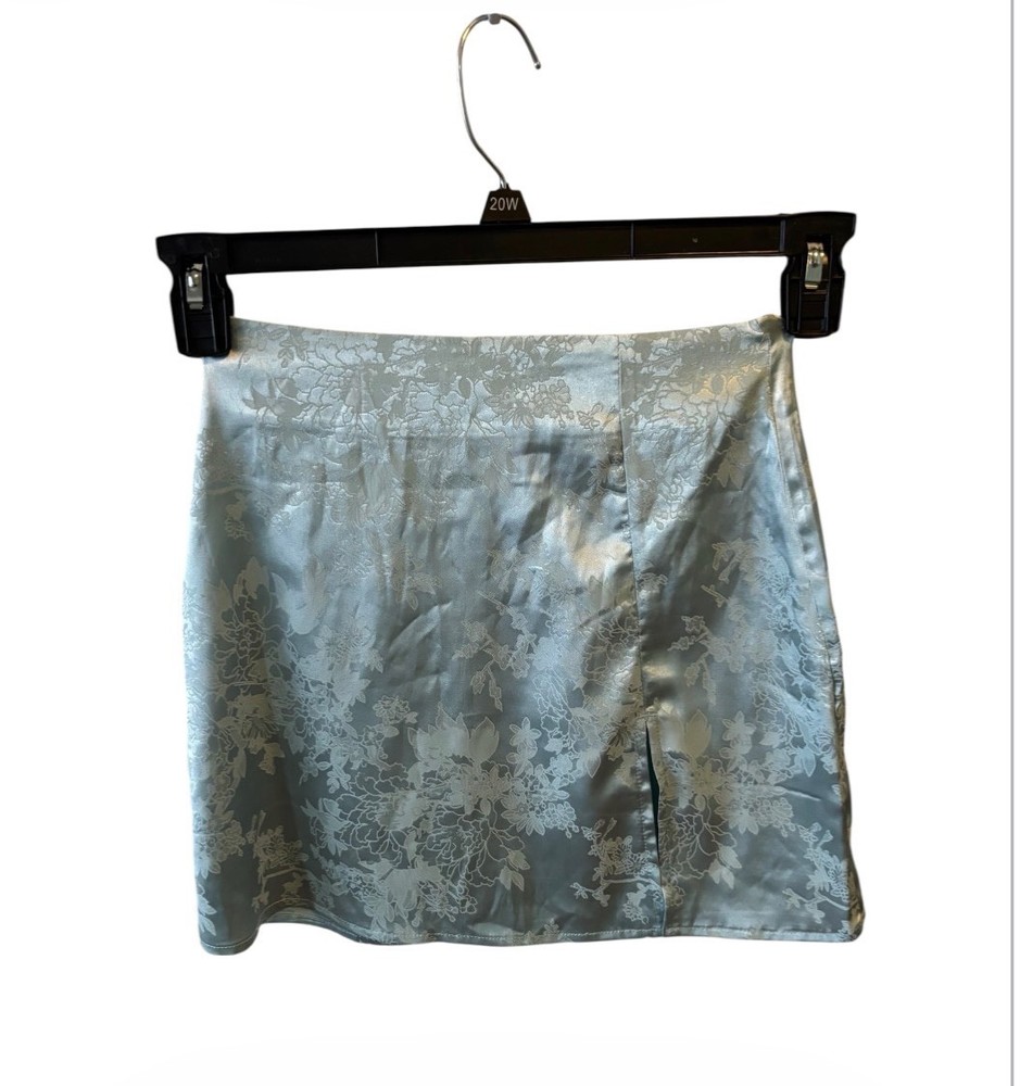 Princess Polly Light Blue Mini Skirt