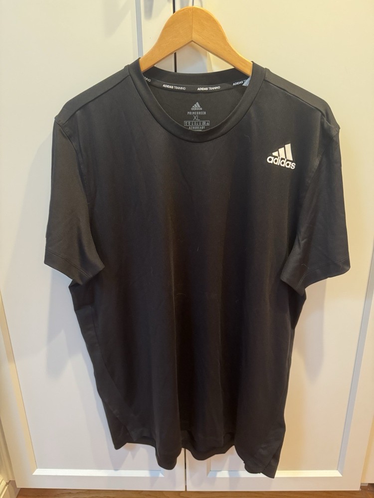 Adidas Men’s Black Primegreen Aeroready Training T-Shirt Size  XL