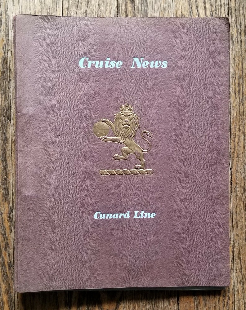 LOT of 38 Cunard Line RMS MAURETANIA 1957 Cruise Item Menu News Concert Programs