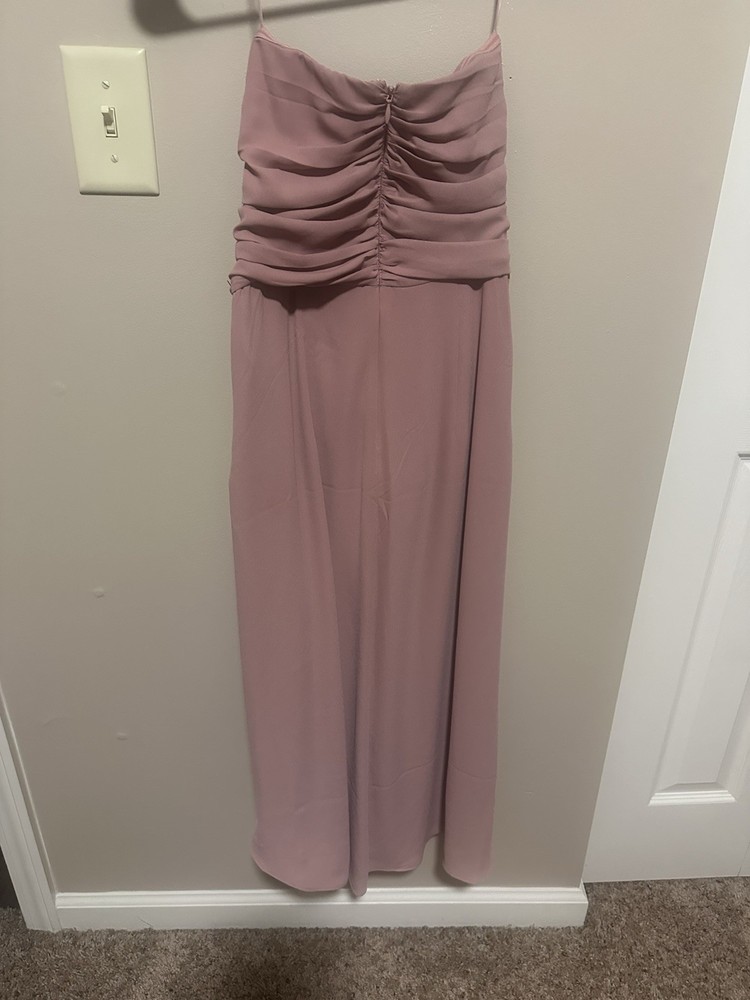 Express Size 8 Strapless Blush/pink Mid Calf Length Dress
