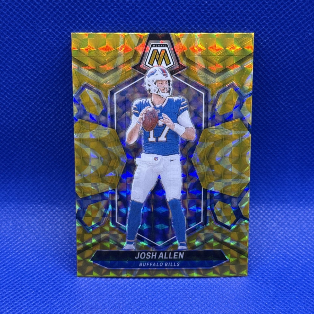 2024 Panini Mosaic - Josh Allen #22 Reactive Yellow Mosaic Prizm