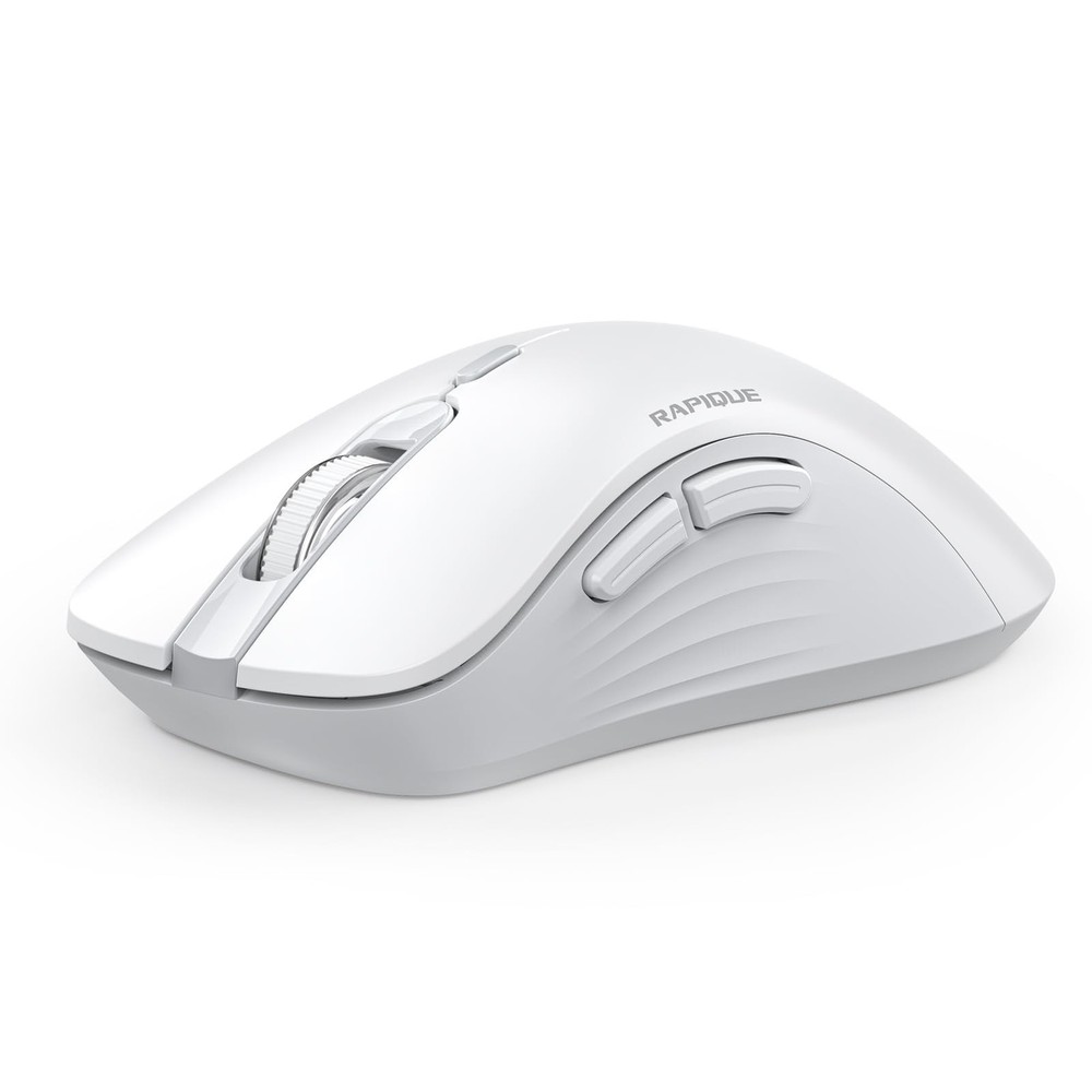 Dual Bluetooth & 2.4 GHz USB Wireless Ergonomic Silent Mouse