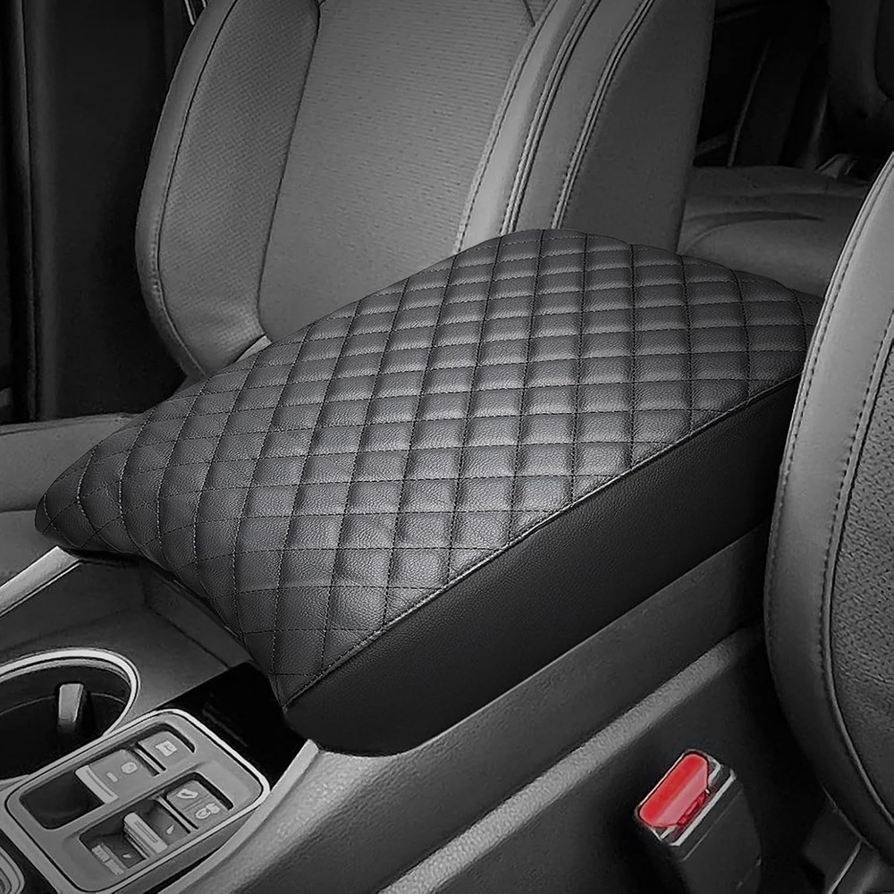 Center Console Cover Compatible with 2023 2024 2025 Models, Car A Color: Black