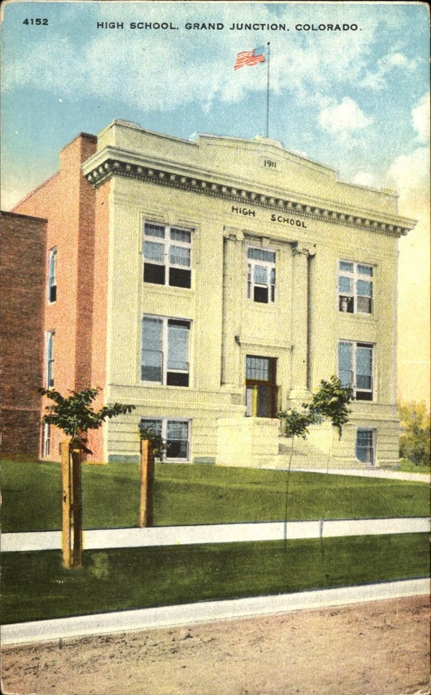 High School~Grand Junction Colorado CO~HH Tammen~c1910