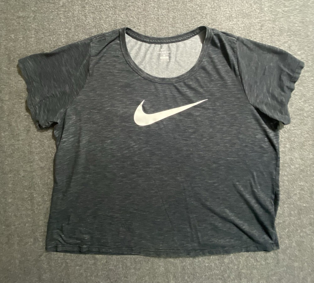 Nike Shirt Womens Short Sleeve Dri Fit Casual Active Workout Gym Lift Size XXL