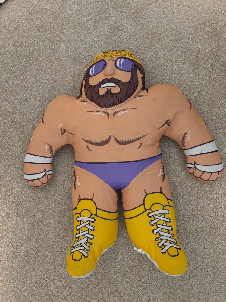Vintage Tonka  WWF 1990s Macho Man Randy Savage Wrestling Buddies Doll Plush