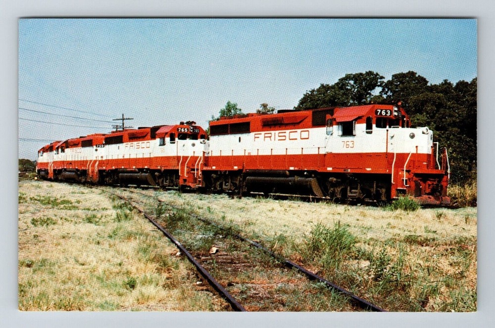 St Louis San Francisco Railway, Train Transportation Vintage Postcard