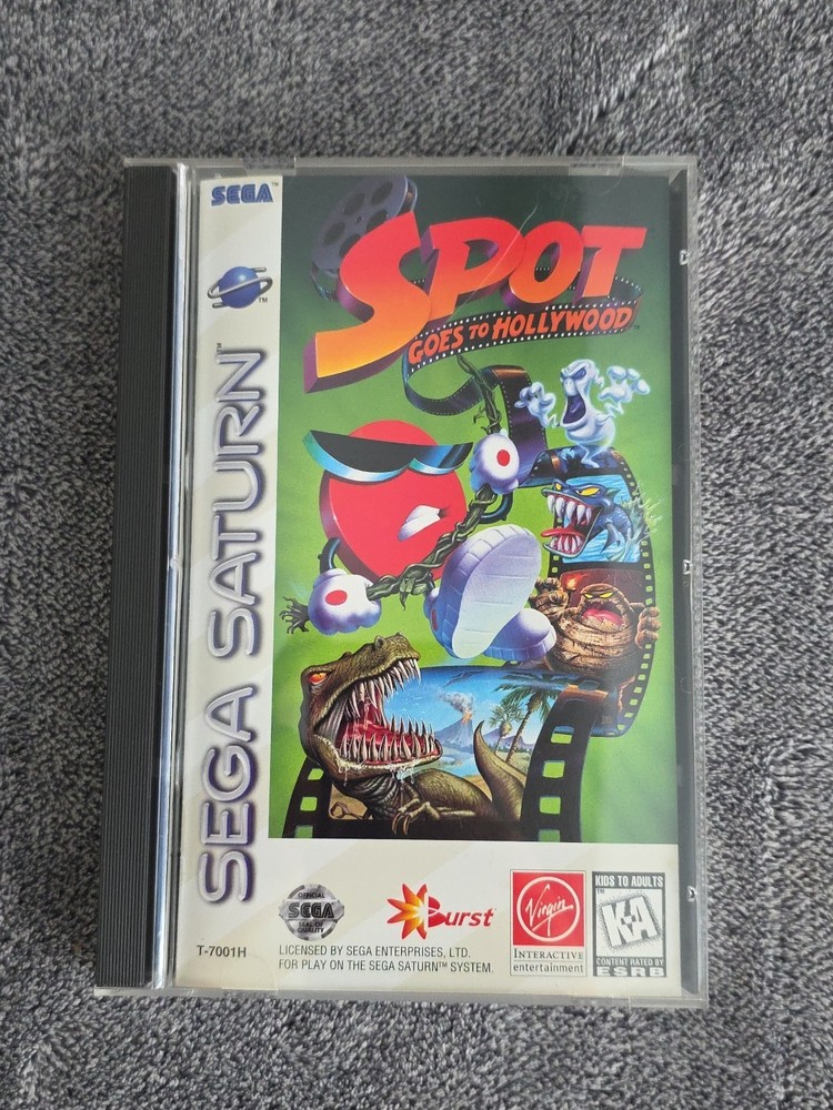 Spot Goes to Hollywood (Sega Saturn, 1996) CIB Complete w/ REG CARD