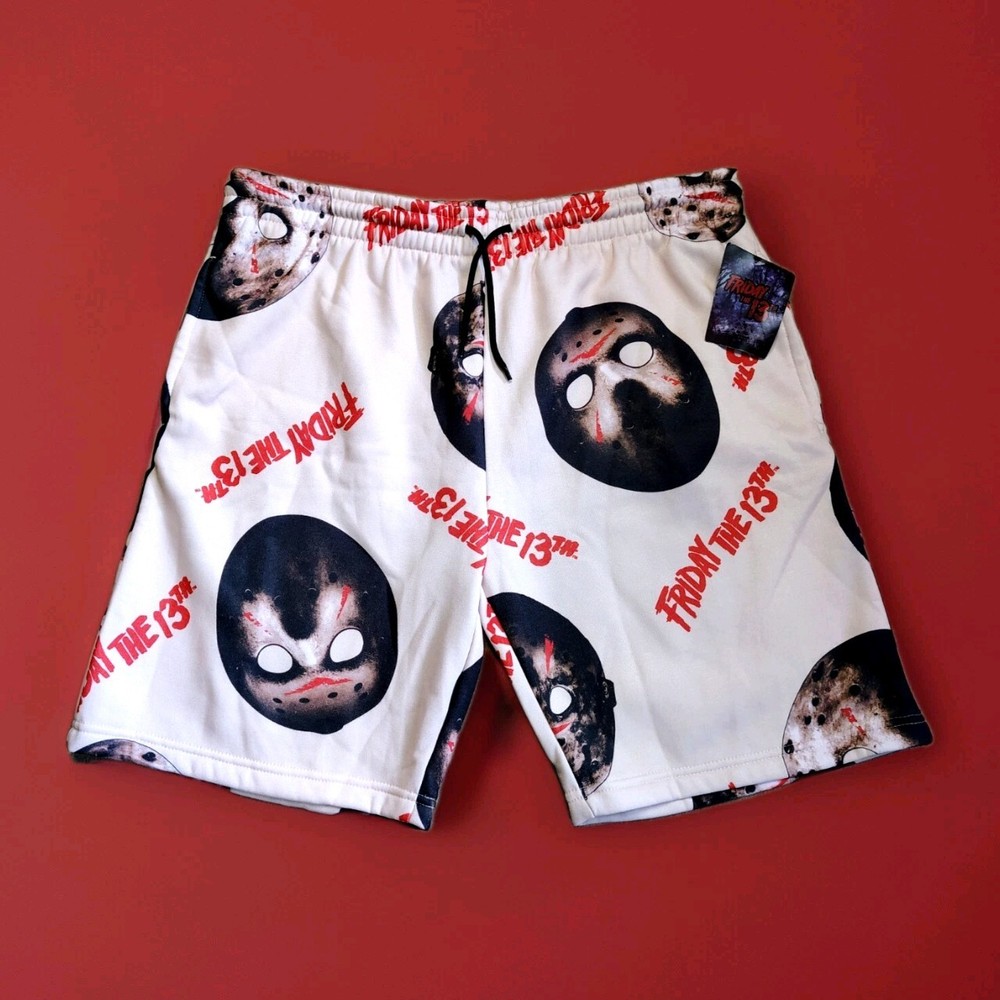 Friday The 13th All Over Print Jason Voorhees Shorts Size XL NWT Horror