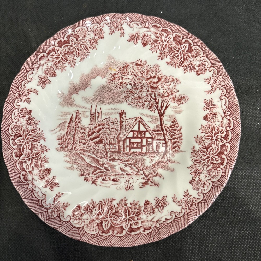 Churchill England The Brook Red And White 6 3/4” Plate
