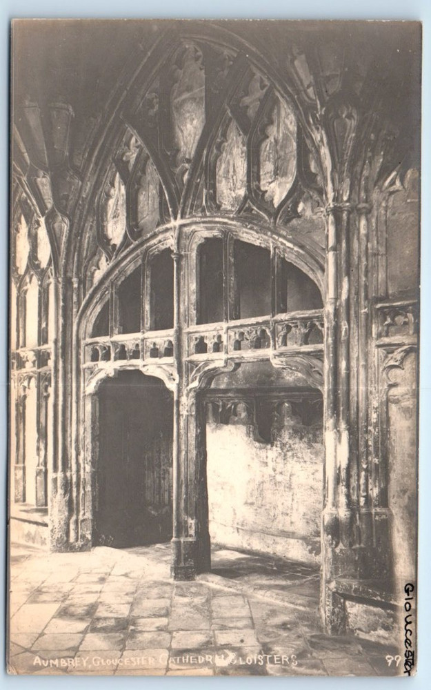 RPPC Gloucester Cathedral - Cloisters - ENGLAND UK Postcard