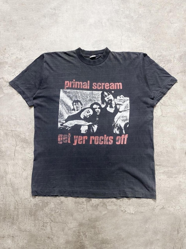 vintage primal scream band Cotton T-Shirt All Sizes Bo2497
