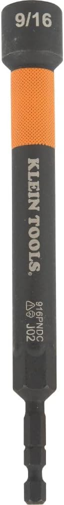 Klein Tools 916PNDC 9/16-Inch Magnetic Color-Coded Power Nut Driver Set