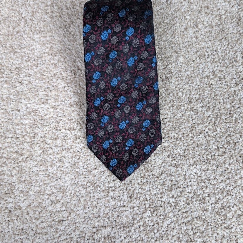 Renato Paglia Roma Floral Silk Necktie Holliday Brown England