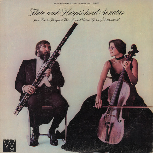 Jean-Pierre Rampal, Robert Veyron-Lacroix - Flute And Harpsichord Sonatas (LP) N