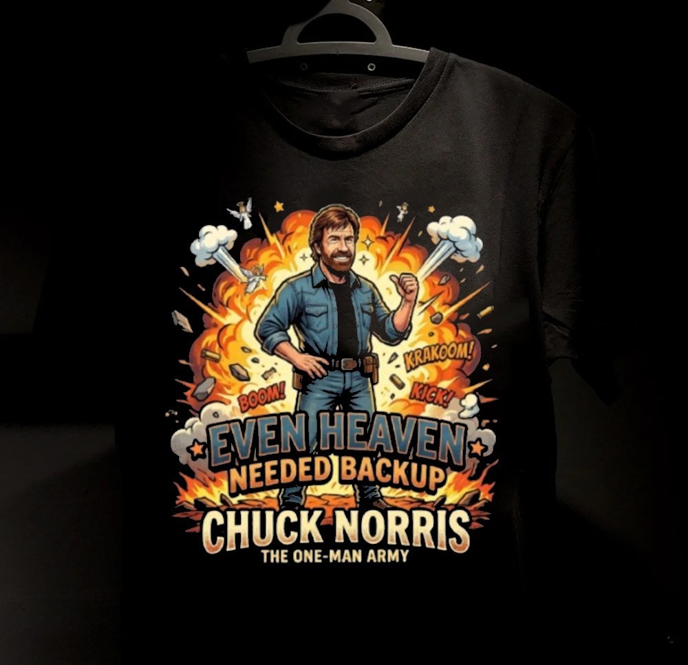 Popular Chuck norris R.I.P Cartoon Gift Family  All Size Tee B07.486