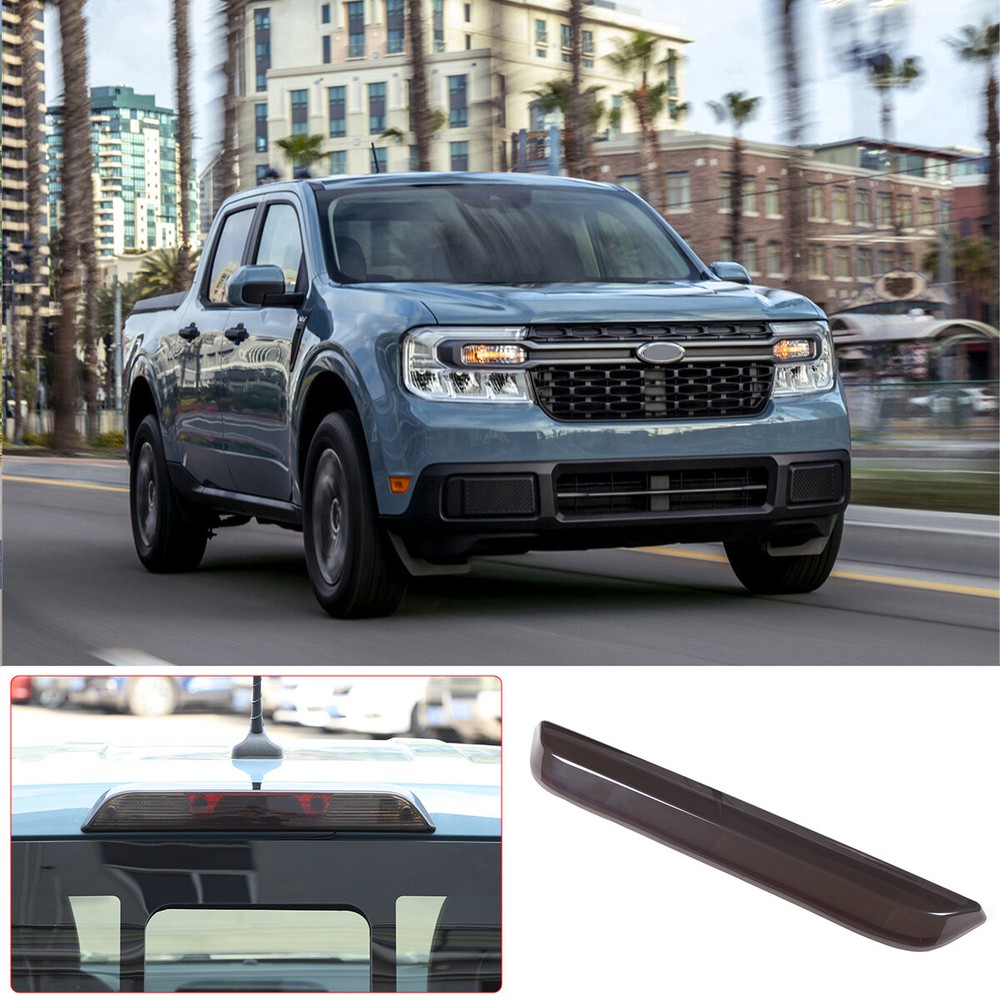 ABS Blackened High Mount 3rd Brake Light Trim Cover Shell For Ford Maverick 2022