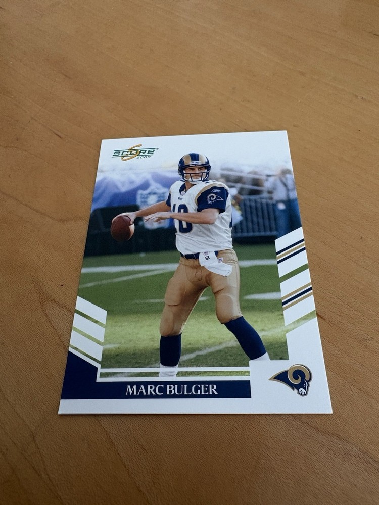 2007 Score #112 Marc Bulger St. Louis Rams Football Card
