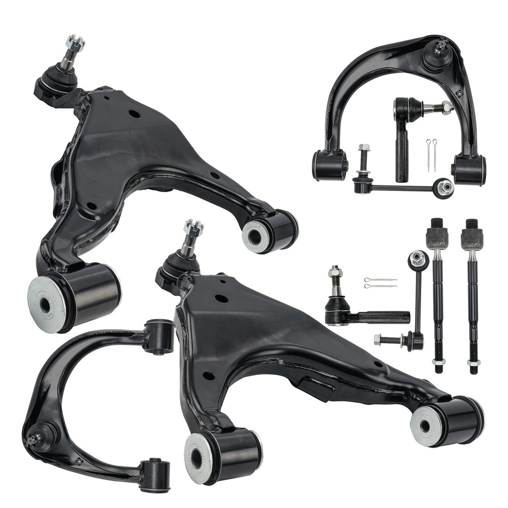 10pc Front Control Arm Sway Bar Tie Rod Kit for 2003-2009 Toyota Suspension