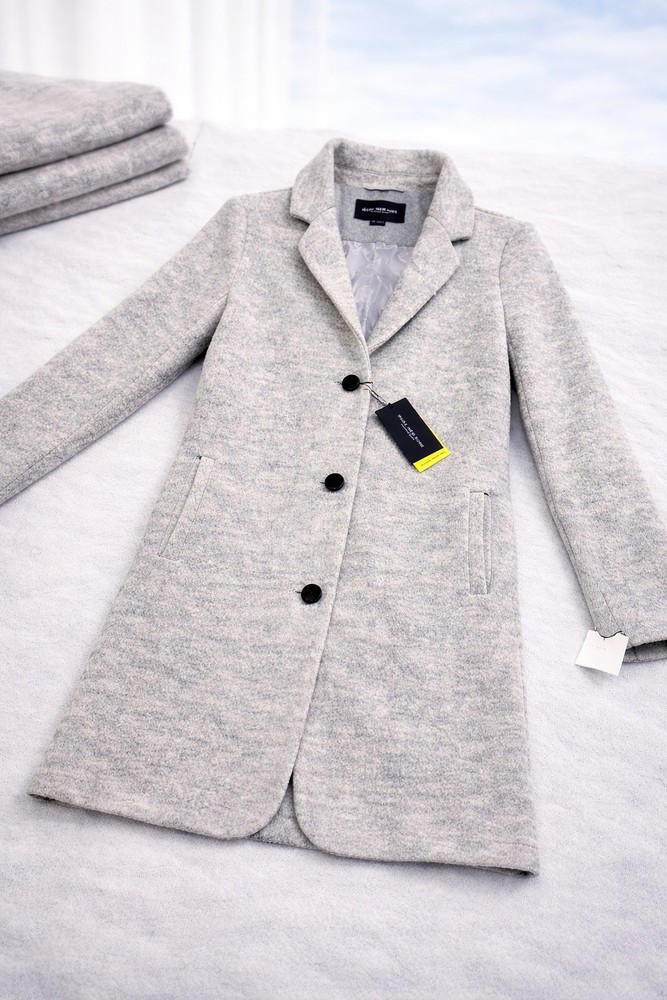 Gray Marc New York Boucle Grey Wool Blend Jacket Coat sz 18W