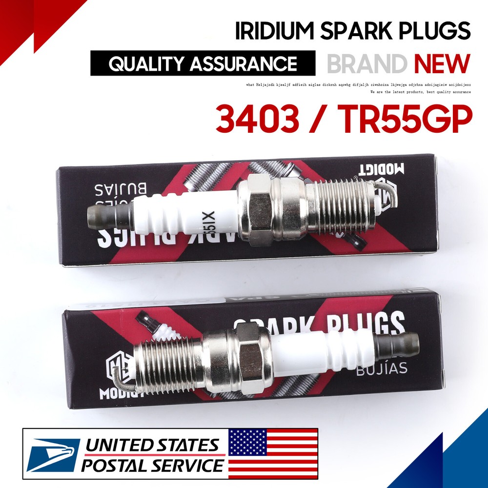 Set Of 6 Fit NGK 3403/TR55GP Premium Double Iridium Spark Plugs OEM Genuine NEW