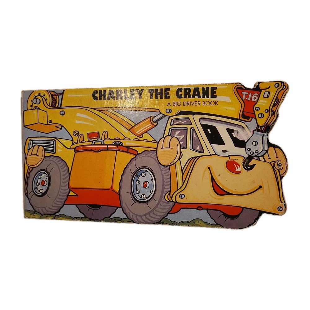 Charley the Crane Board Book Ian Pillinger Trucks Construction Toddler Kids Book