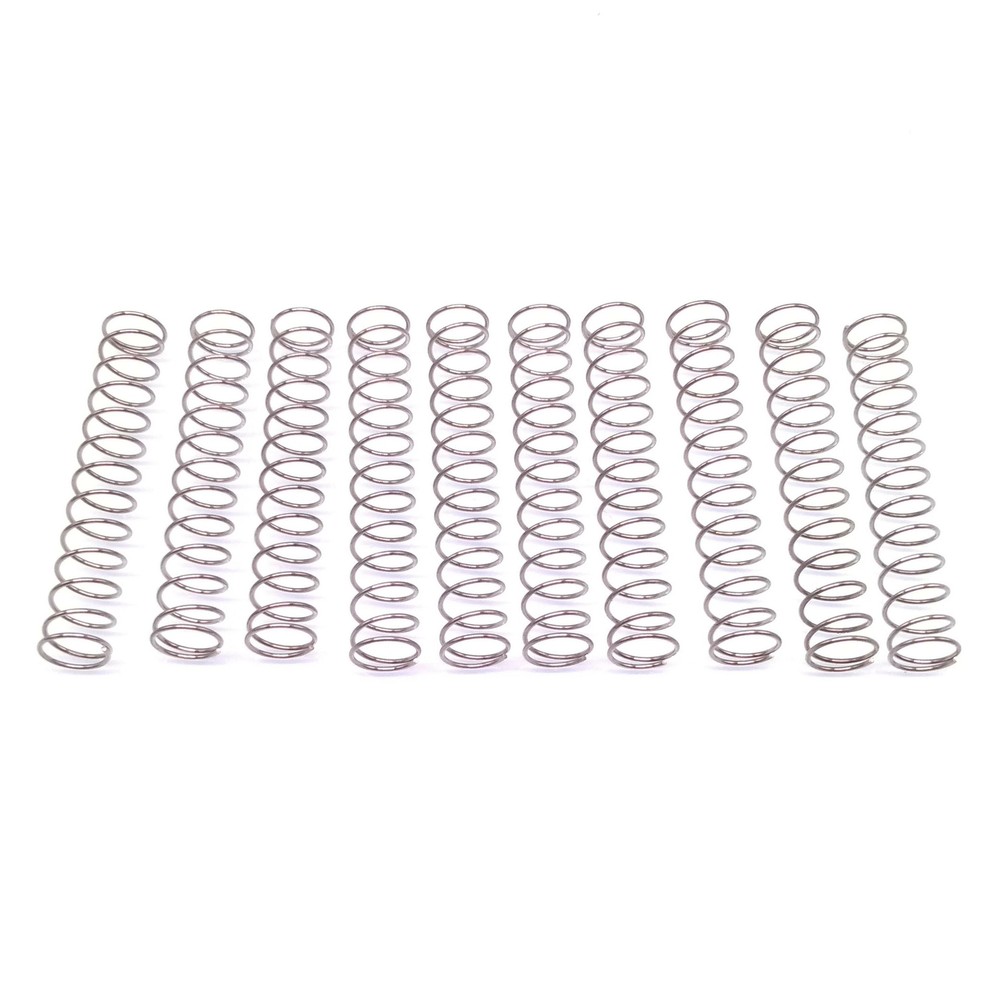 10x 0.6mm Stainless Steel Compression Springs 9mm OD 45mm Length