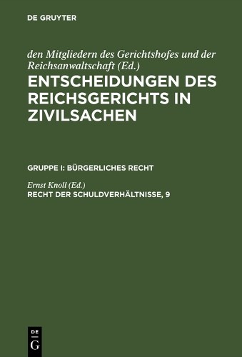 Ernst Knoll Recht der Schuldverhältnisse, 9 (Hardback)Another great item from Rarewaves USA | Free delivery!