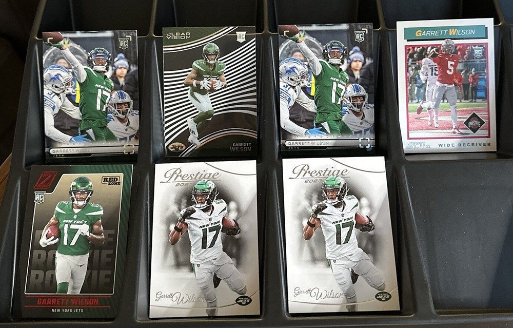 Garrett Wilson 7 Card Lot 5 Rookie Cards Panini Photogenic Score NY Jets RC