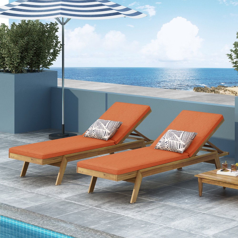 Caily Outdoor Chaise Lounge for Patio Pool or Garden Relaxation