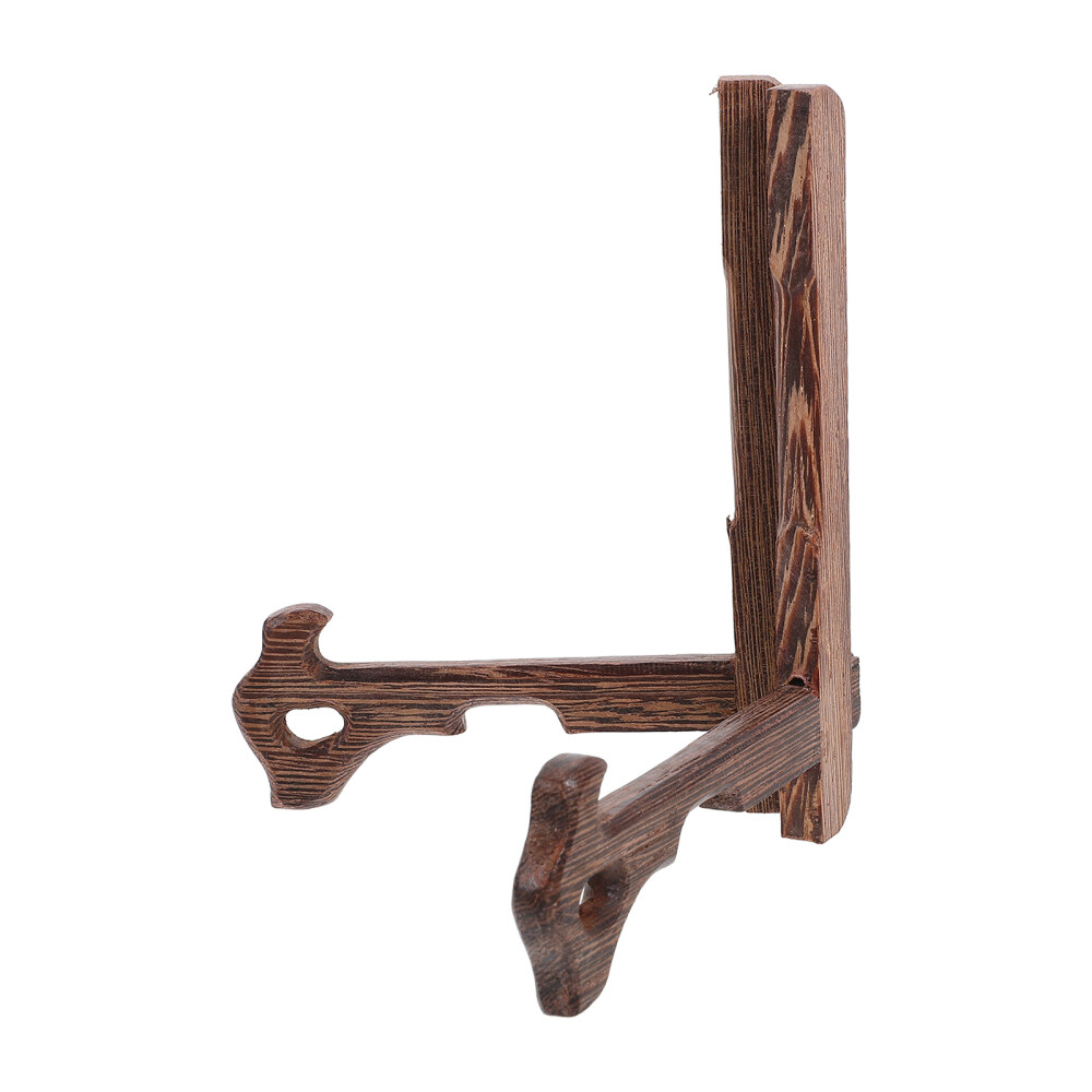 Redwood Display Stand Photo Holders for Tables Decorative Plate Stands