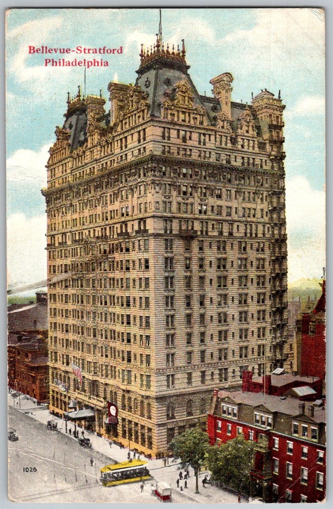 Antique Postcard Bellevue-stratford Hotel Philadelphia, PA 1910s