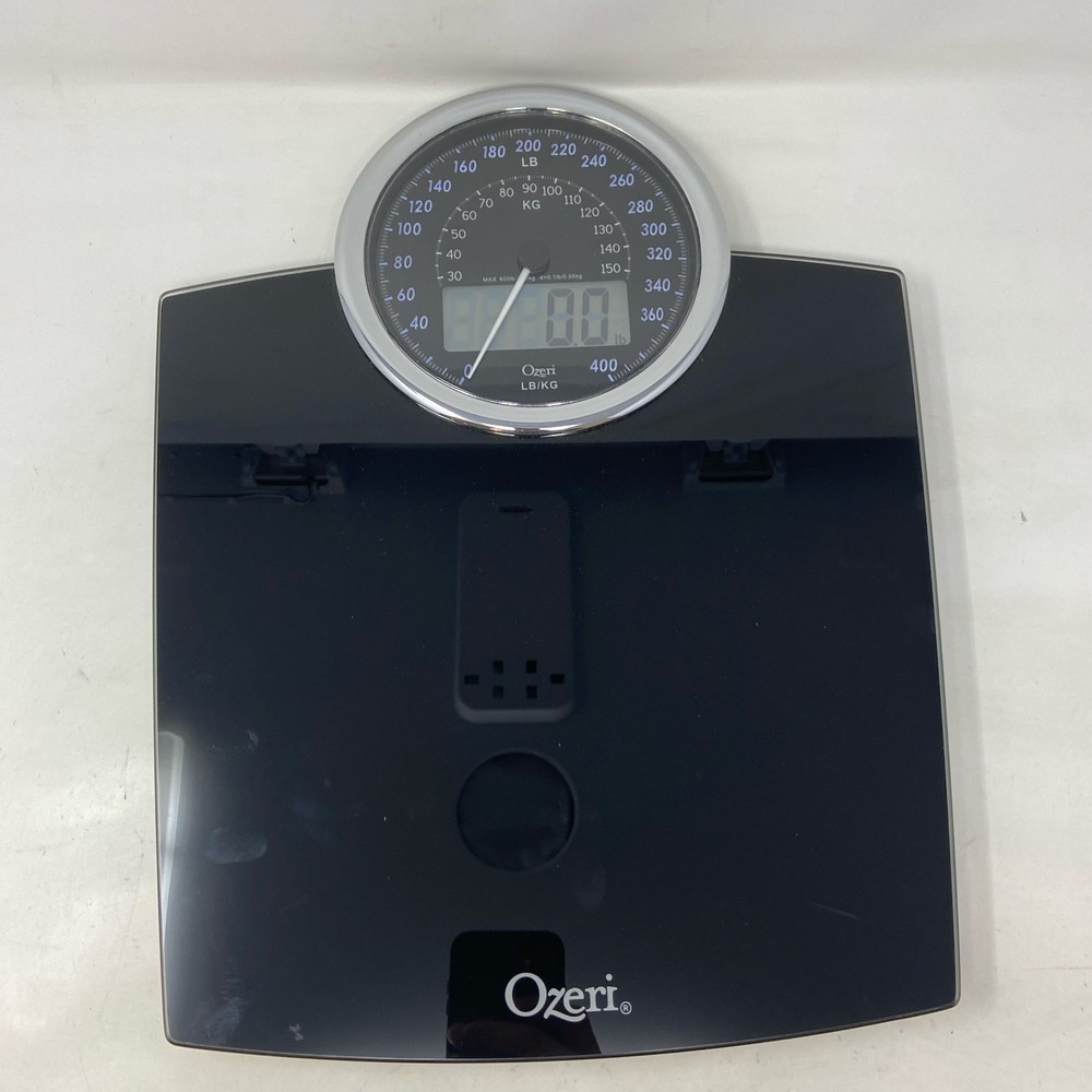 Ozeri Rev ZB19 400 lb Digital Bathroom Scale with Electro-Mechanical Dial